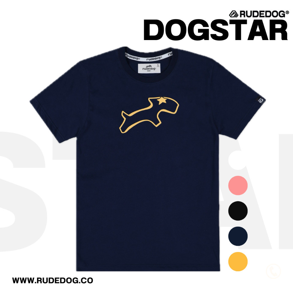 เสื้อยืด แบรนด์ RUDEDOG รุ่น DOG STARS-5XL