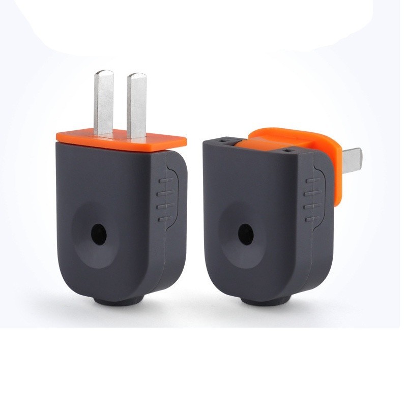 ปลั๊กไฟตัวผู้สองขั้ว 16A 250V รุ่นงอได้ ปลั๊กไฟขาหมุนปรับได้สองขั้ว ป้องกันการตกแตกและป้องกันแรงดัน (สินค้าพร้อมจัดส่ง)