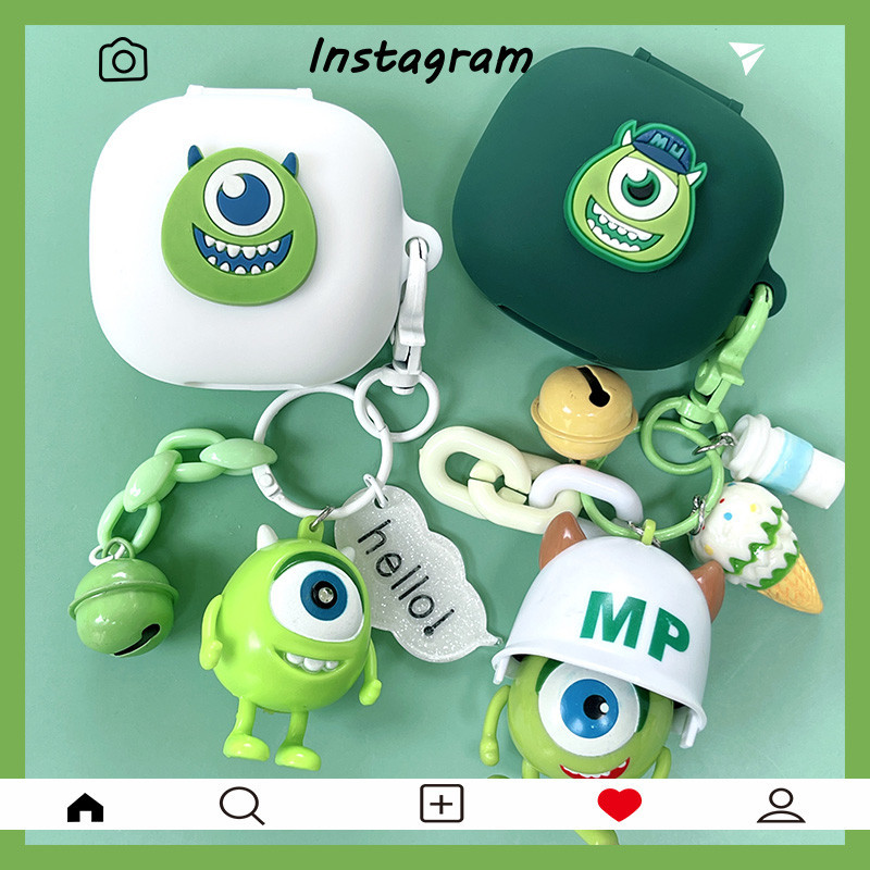 For Anker Soundcore P40i Case Cartoon Monsters University Keychain Pendant Soundcore R50i/P25i Prote