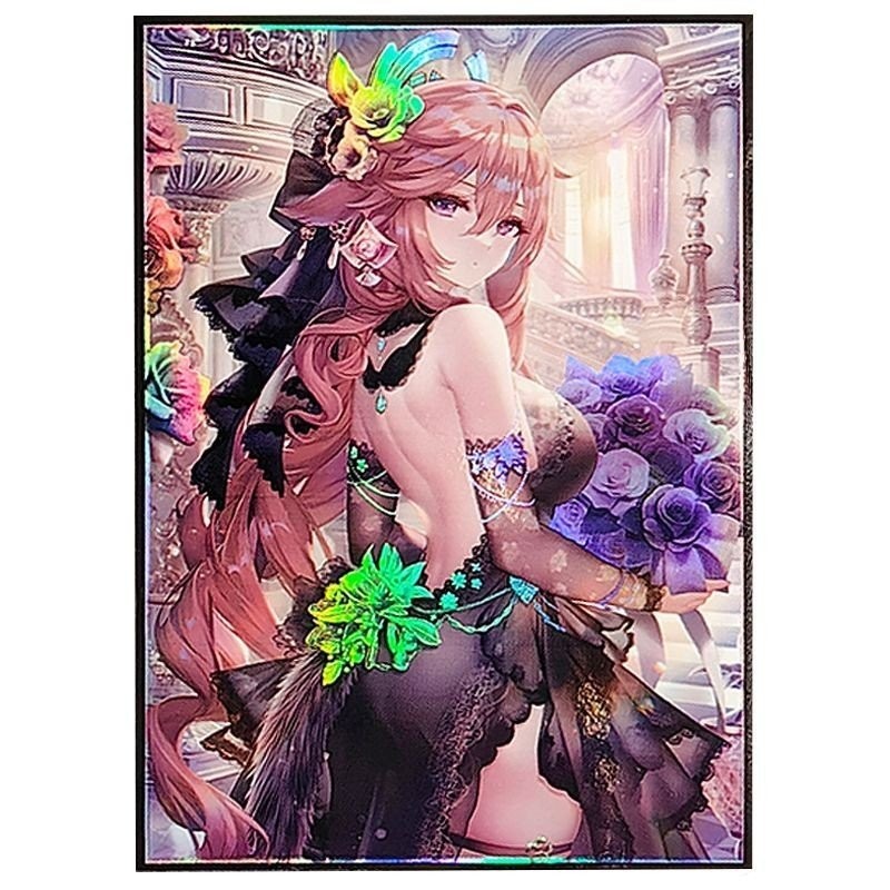 Yuanshen PTCG Card Holder Pokémon Card Holder กระพริบ Official Holder DTCG Sister Holder Card Protective Case 66x91mm 60 แผ่น Q9MP