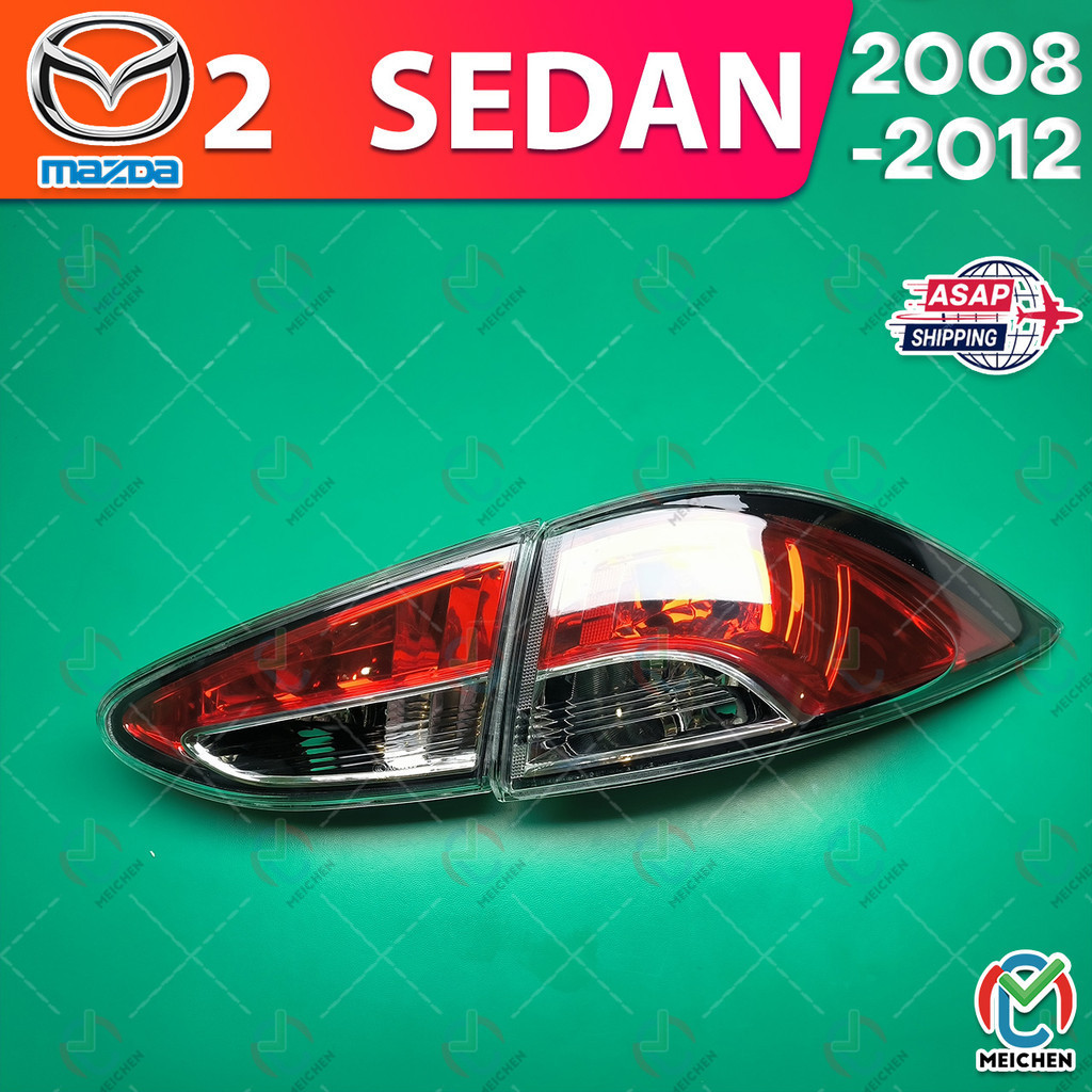 Mazda 2 Tail Lamp Mazda2​ Tail Lamp Sedan 08 09 10 11 12 Taillamp Taillight ไฟท้าย ไฟท้ายไฟเบรคไฟท้า