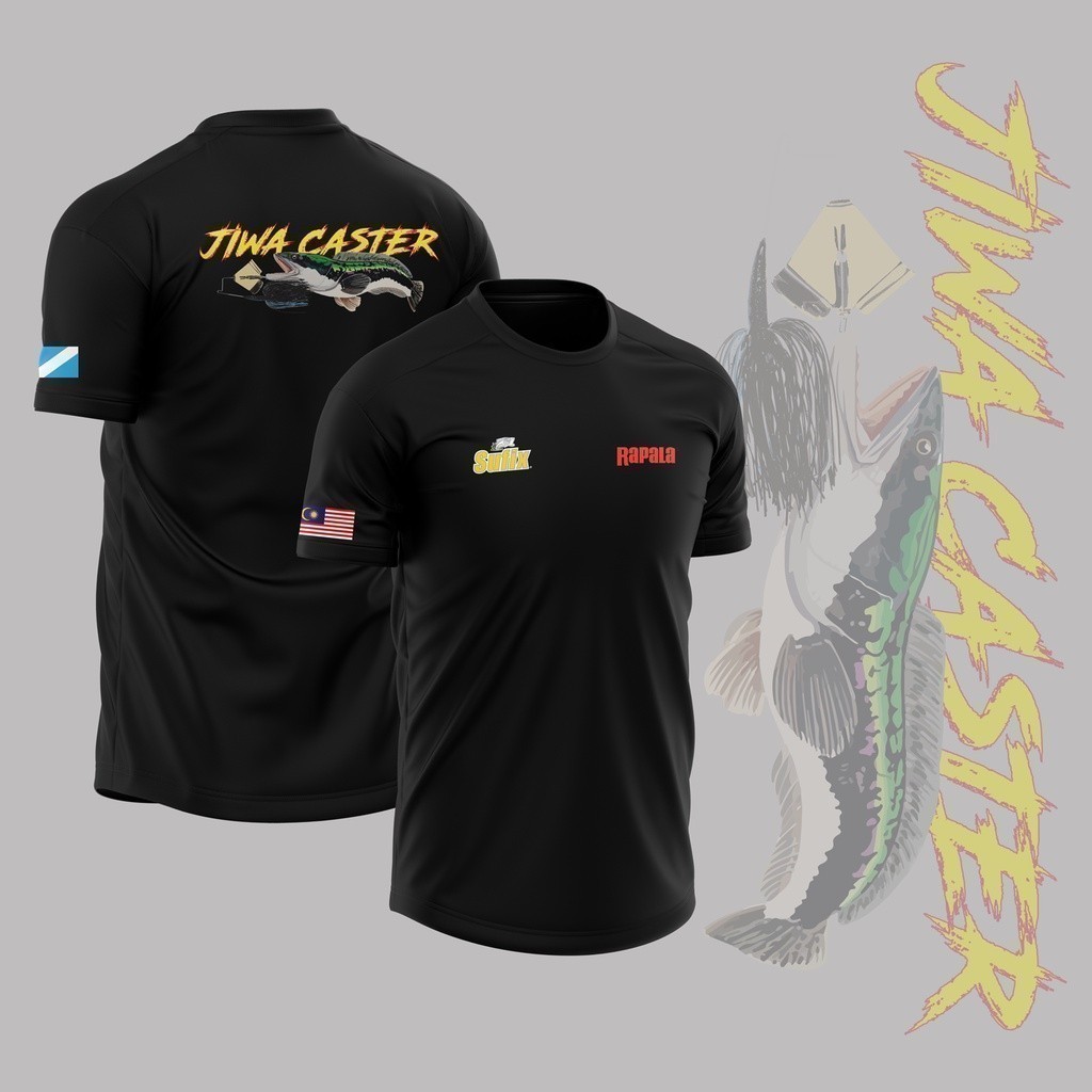 Rapala 2024 แฟชั่น Jiwa Caster เสื้อยืดไมโครไฟเบอร์ / Jersey ชุดไมโครไฟเบอร์ / Jersey Sublimation / 