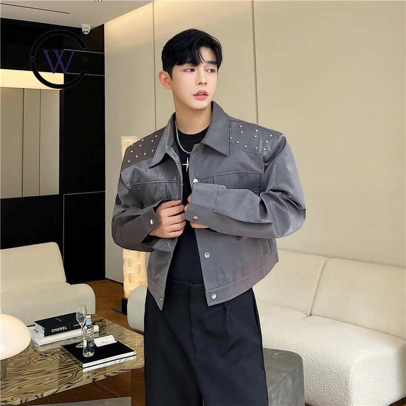 แจ็คเก็ตยีนส์ประดับหมุดสไตล์เกาหลี รุ่น T189 thumbnail 5