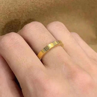 แหวนเงิน แหวนทอง ทองไมครอน ชุบทอง 24K เหมือนแท้ ไม่ลอกไม่ดำไม่คัน สำหรับผู้ชายผู้หญิง