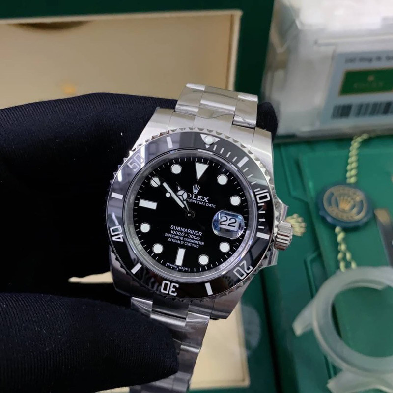 (ส่งของทุกวัน) นาฬิกาข้อมือ Rolex Submarine Swiss โรงงาน Clean เครื่อง ETA งานสวย ใส่สลับแท้ได้ครับ 