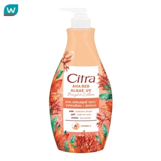 Citra ซิตร้า เอเอชเอ เรด แอลจี ยูวี ไบรท์ โลชั่น 500 มล. โลชั่น ผิวเฟิร์มกระชับ อ่อนเยาว์