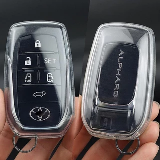 ฝาครอบป้องกันเคสกุญแจรีโมทรถยนต์ TPU, Fit สําหรับ Toyota Alphard Vellfire Keyless อุปกรณ์ตกแต่งรถยนต์