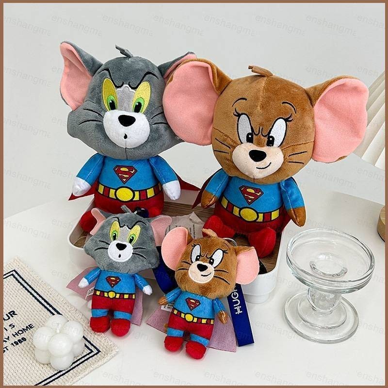 Tom and Jerry x Superman Harry Potter ตุ๊กตาตุ๊กตาของขวัญเด็กตกแต่งบ้านกระเป๋าจี้ตุ๊กตาของเล่นสําหรับเด็ก