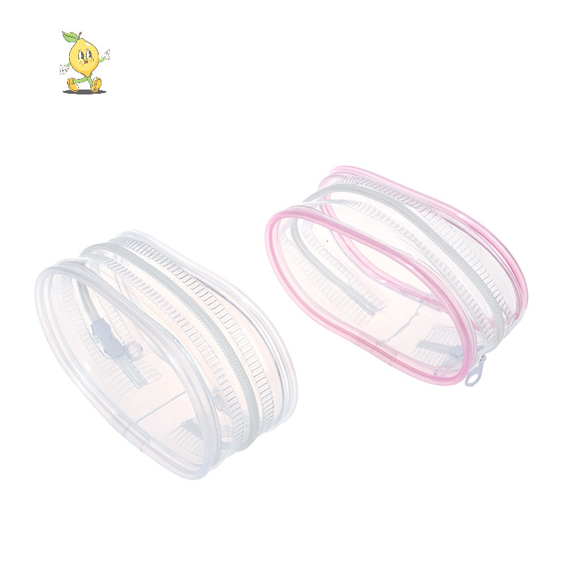 [mozh] Doll Display Storage Bag Thicken Transparent Organizer Bag Portable Dust-Proof Case PVC Mystery Box Cute Doll Bag Organization [TH]