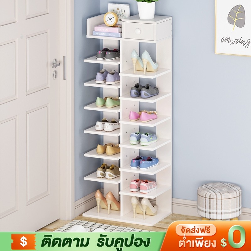YYM ชั้นวางรองเท้า 8 ชั้น ที่วางรองเท้า