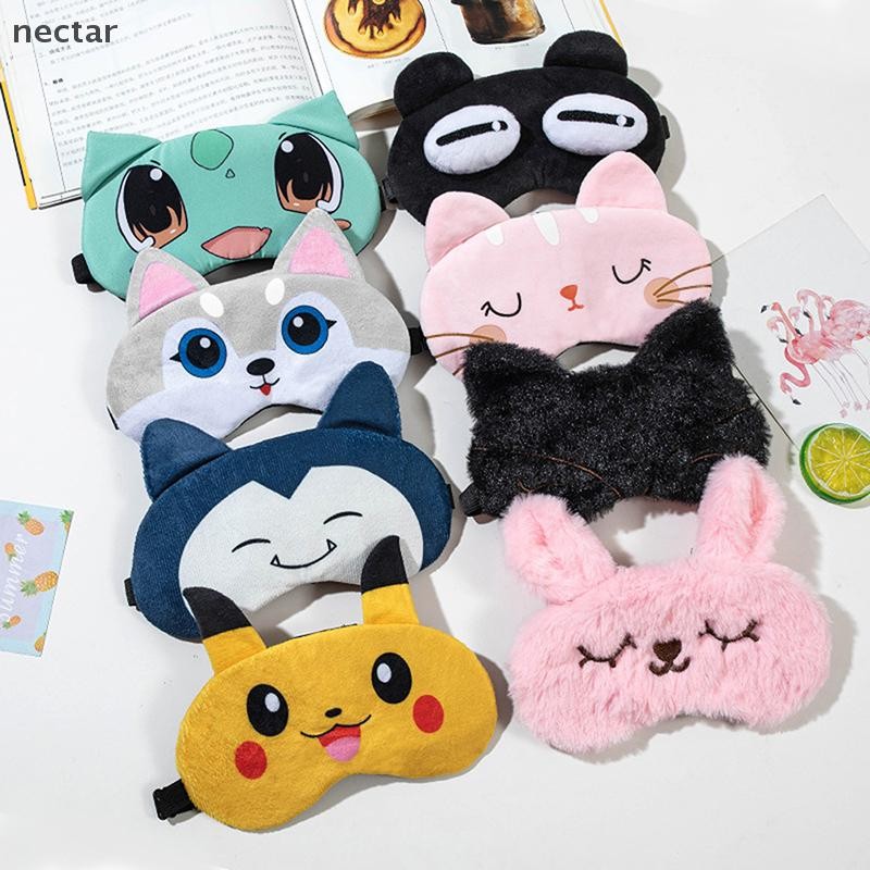 Tar Sleeping Eye Cover Mask Sleep น่ารัก Night Dream หน้ากากผ้าพันแผล Sort Pikachu Blindfo N