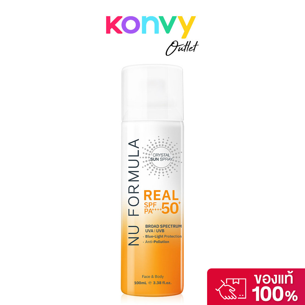 Nu Formula Crystal Sun Spray Real SPF50+ PA++++ สเปรย์กันแดดนู ฟอร์มูล่า.