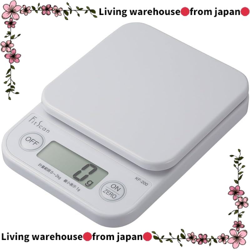 Japan Official
Tanita Cooking Scale, measures up to 2kg in 1g increments, White KF-200 WH, Kitchen S