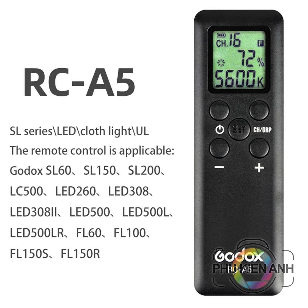 Godox RC-A6 และ RC-A5 รีโมทคอนโทรลสําหรับ Godox SL150W, SL200W, SL150II, SL200II, SL60