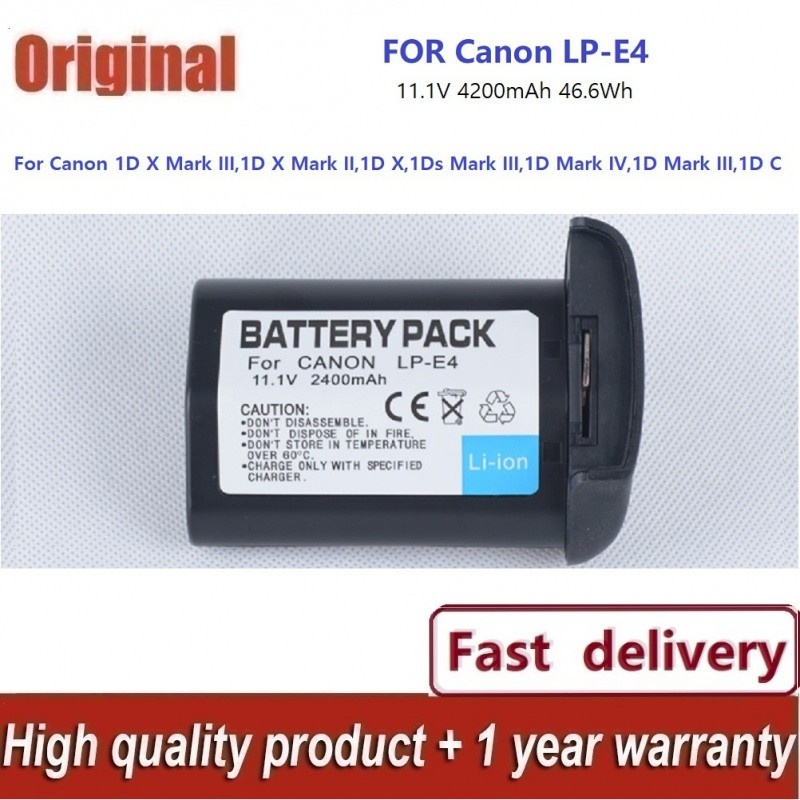 ✿ (รับประกัน 1 ปี) LP-E4 LPE4 Canon EOS-1D Mark III 1Ds Mark III 1D Mark4 เปลี่ยนแบตเตอรี่หรือชาร์จ