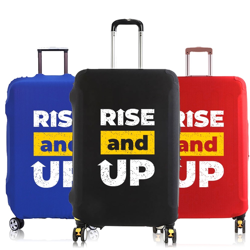 ผ้าคลุมกระเป๋าเดินทางกระเป๋าเดินทาง Protector Rise and Up Fon หนายืดหยุ่นฝุ่นสําหรับ 18-28 นิ้วกรณีร