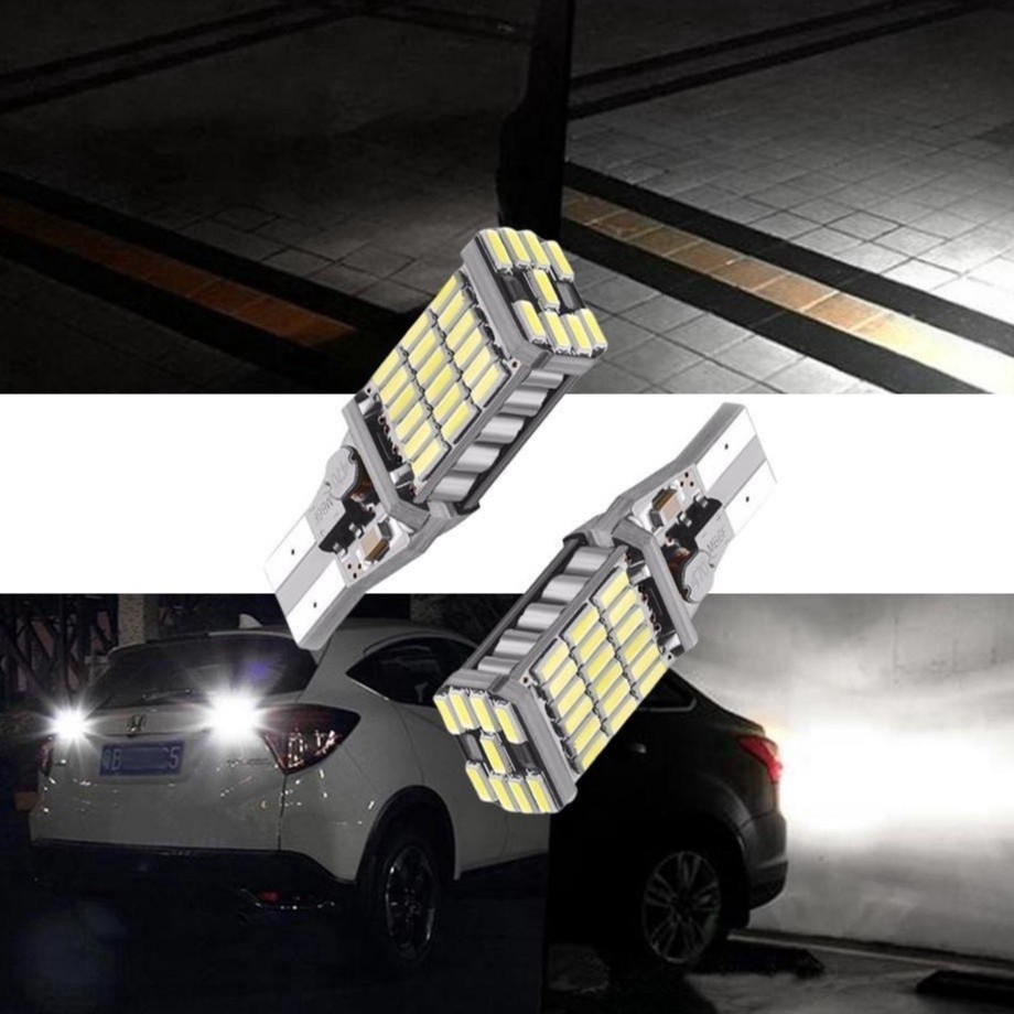 ไฟหรี่ ไฟถอยLED ขั้วT10/T15 45SMD (ราคา 1 หลอด) 12V ไฟส่องป้ายทะเบียน สว่างมาก ทนความร้อนได้ดี