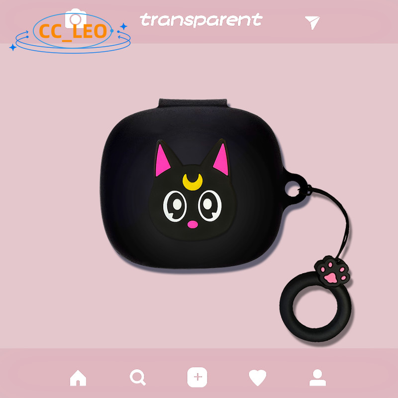 For Anker Soundcore P40i Case Cartoon Sesame Street Snoopy Finger Ring Pendant Cute Totoro Anker Sou