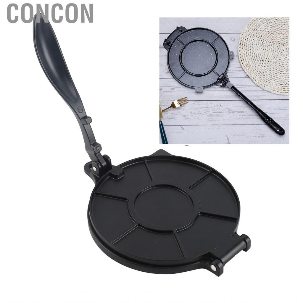 Concon Fockety 10 นิ้ว Tortilla Press Flour Bakeware Tool เครื่องทำแป้ง DIY เครื่องทำแป้งอลูมิเนียมอัลลอย