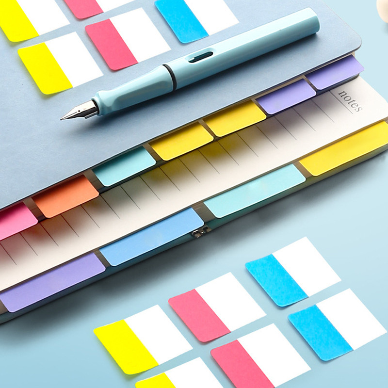 60/120/240 ชิ้น MulticolorSeries Index Note สติกเกอร์กระดาษโรงเรียนสํานักงานเอกสารดัชนีฉลาก Sticky Notes