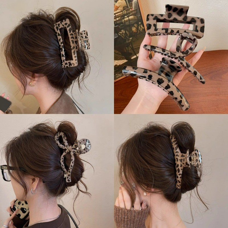 ผู้หญิงเซ็กซี่เสือดาวคลิปผมจับกิ๊บเครื่องประดับผม