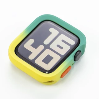 กันชน Soft Matte เคสซิลิโคนสําหรับ Apple Watch Series11/10 46 42 มม.Ultra3/2/1 49 9 8 7 6 5 4 SE 41 มม.40 44 45 มม.