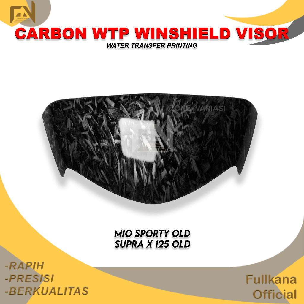 FULLKANA CARBON - VISOR CARBON FORGED MIO SPORTY LAMA SUPRA X 125 LAMA QUALITY CARBON FORGED