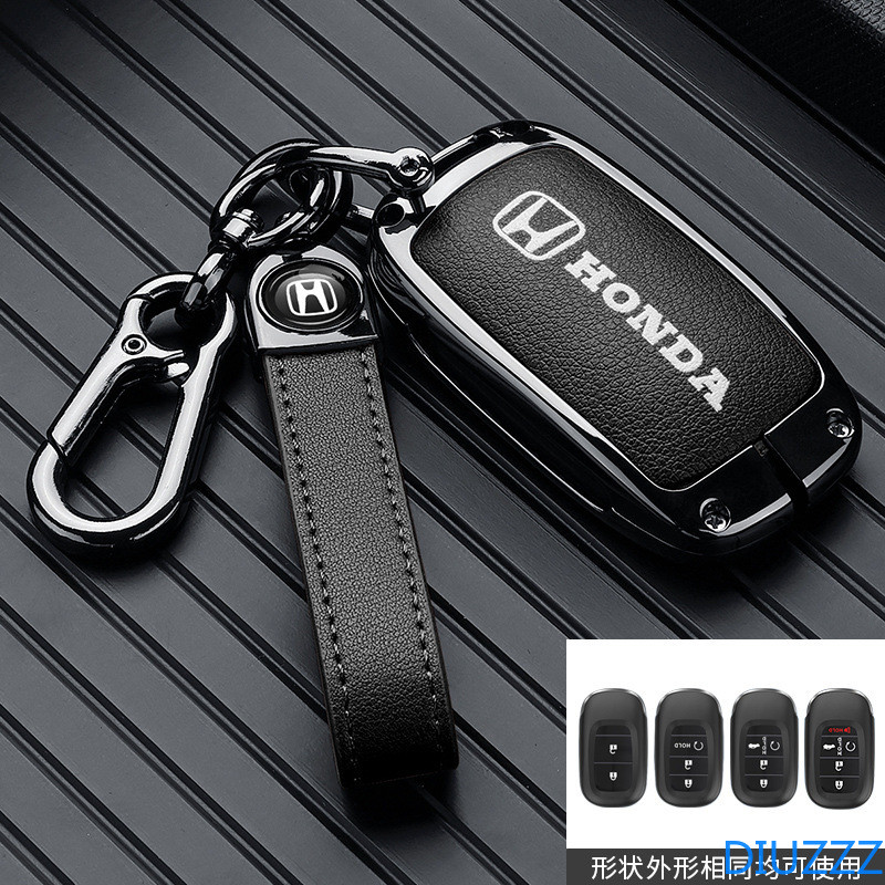 สําหรับhonda Civic FE/CRV/HRVรถKey Case Cover Shell FobสําหรับHonda 2022 2023 2024 Accord Civic HR-V CR-V Pilot Sport SI EX-Lพวงกุญแจอุปกรณ์เสริม