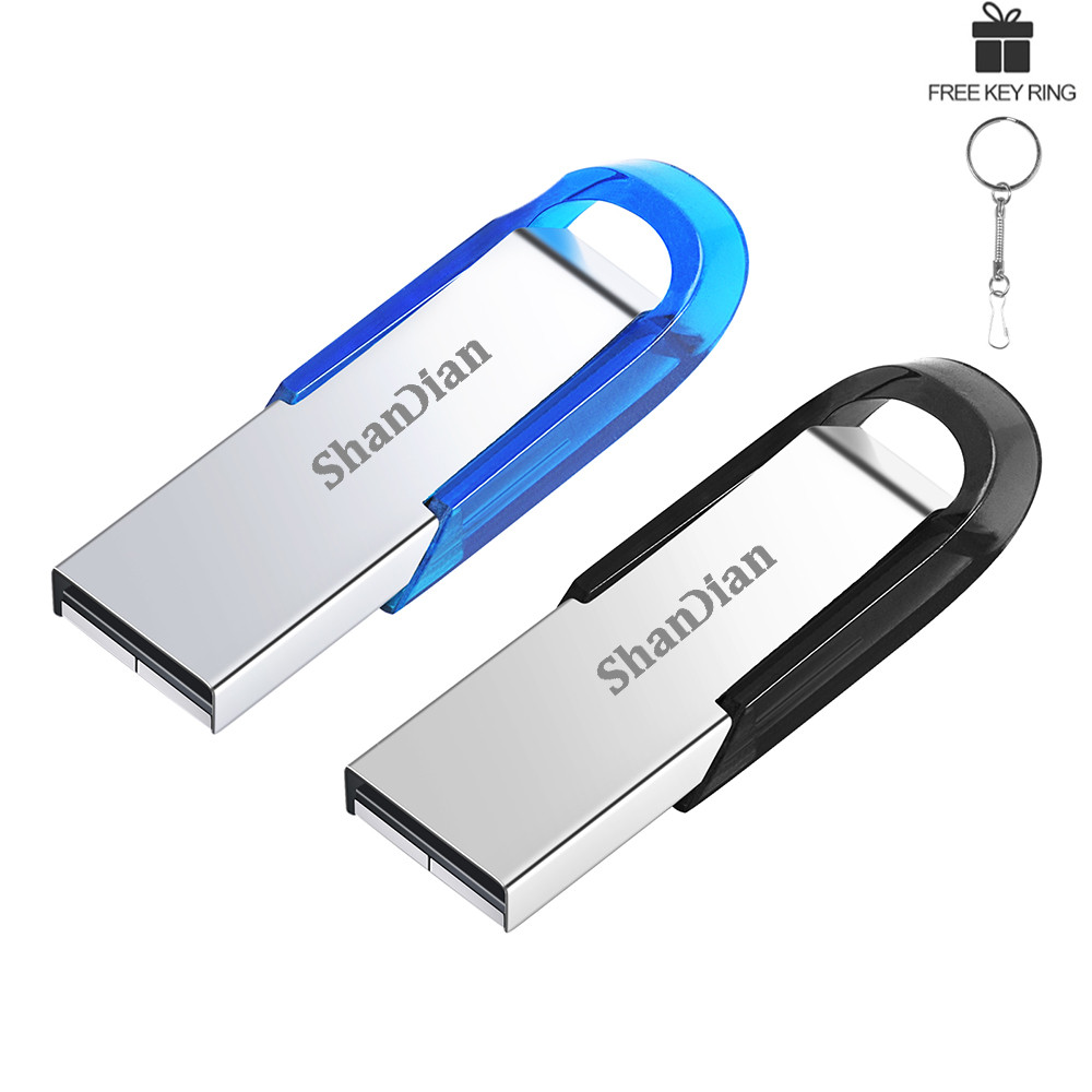 Shandian ฟรีโลโก้ที่กําหนดเอง 2.0 แฟลชไดรฟ์ USB 128GB 64GB 32GB 16GB 8GB 4GB ไดรฟ์ปากกาความเร็วสูง USB Memory Stick