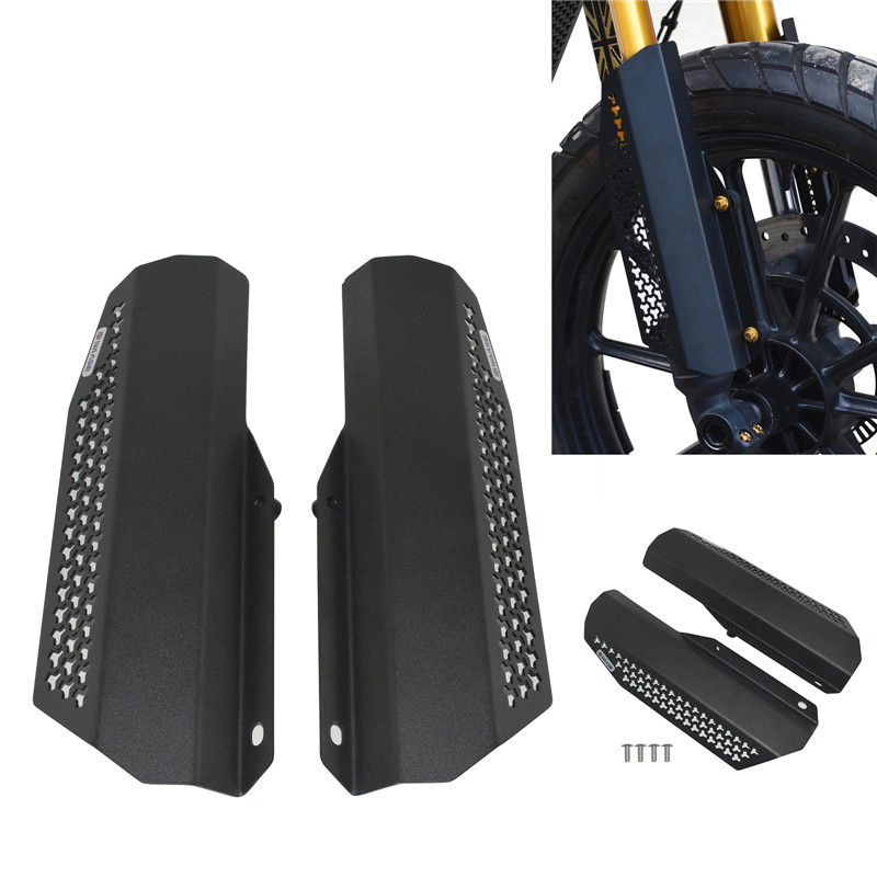 รถจักรยานยนต์สําหรับ Triumph SCRAMBLER 400X 2024 2025 ด้านหน้าส้อมโช้คอัพระบบกันสะเทือนตกแต่งฝาครอบ Guard ป้องกัน
