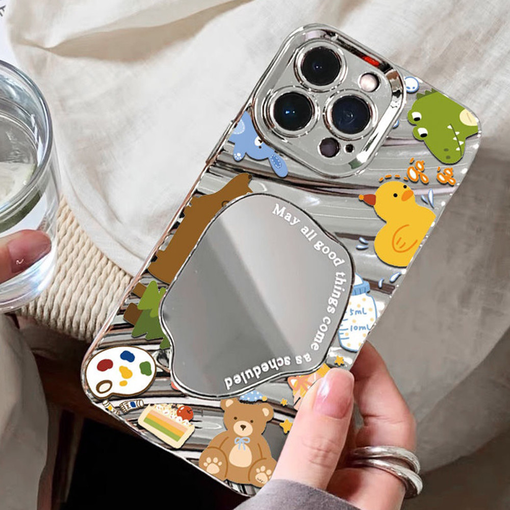 เคสโทรศัพท์มือถือกระจกแต่งหน้า for เคส เคสซัมซุง a55 5g a06 A05 A15 A12 A14 เคสซัมซุง A54 เคสซัมซุง 