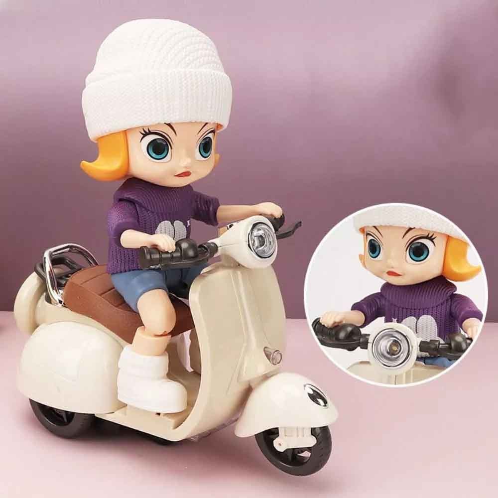 Beige kids Balance Motorcycle For Kids Bicycle Mini Bike Music & Light Baby Balance Bike