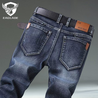 Eaglade กางเกงยีนส์ผ้ายืดลําลองสีน้ําเงินเข้ม 816 C03