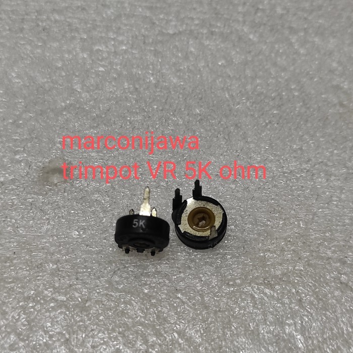 AS01 trimpot VR 5K ohm สีดําตัดแต่งด้านบน