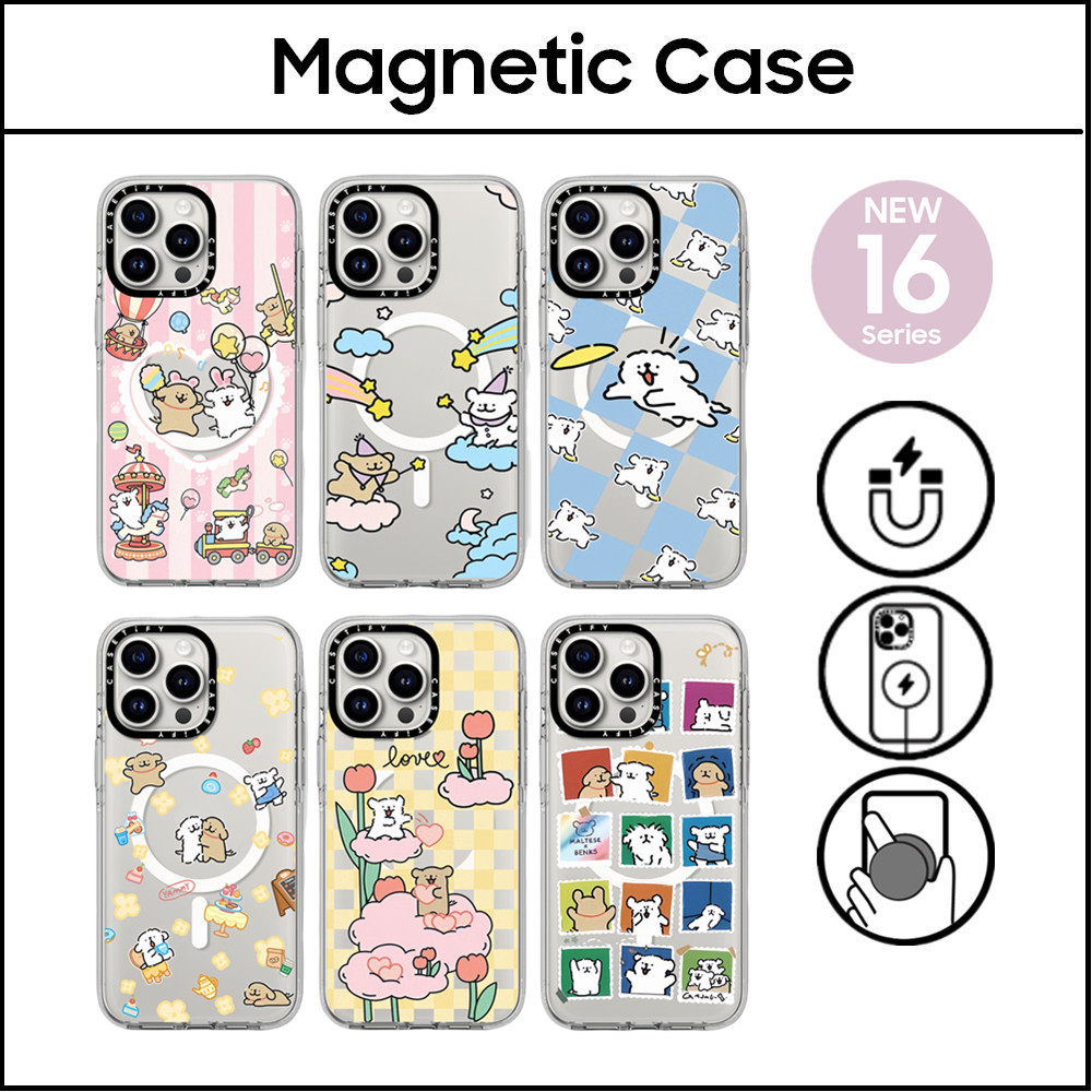 Caseti Maltese Spring Limited เคสอะคริลิคพลาสติกแข็งสําหรับ iPhone 16 11 12 13 14 15 Plus Pro Max Casing
