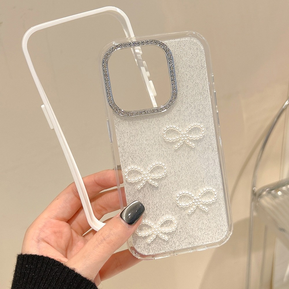 Glitter Pearl ผีเสื้ออะคริลิคเคสโทรศัพท์สําหรับ iPhone 16 Pro Max 16 Plus 15 Pro Max 15 Plus 14 13 12 11 Pro Max กันกระแทกป้องกันปลอก ราคา ถูกที่สุด ดีลบีเคเค แกลเลอรีภาพที่ 4
