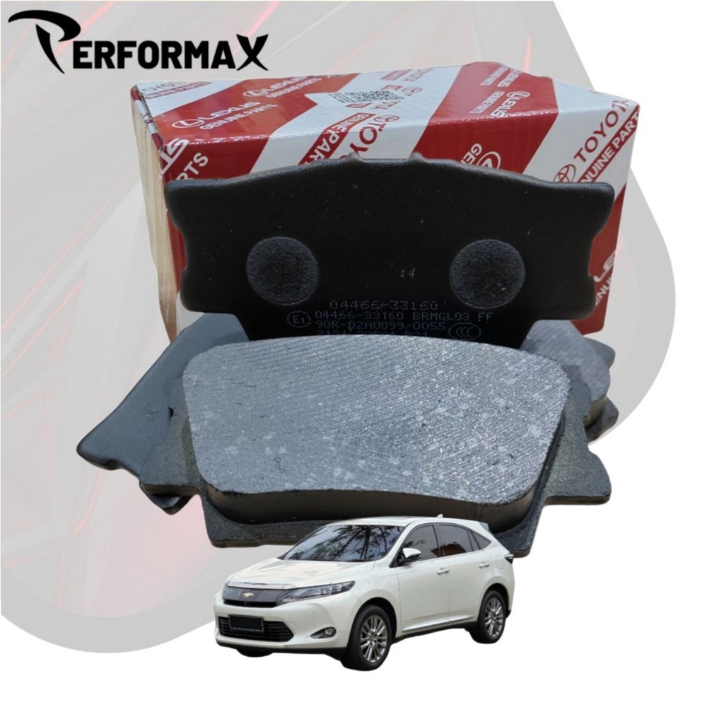 ผ้าเบรคTOYOTA FRONT & REAR สําหรับ TOYOTA HARRIER ZSU60 2014-2018