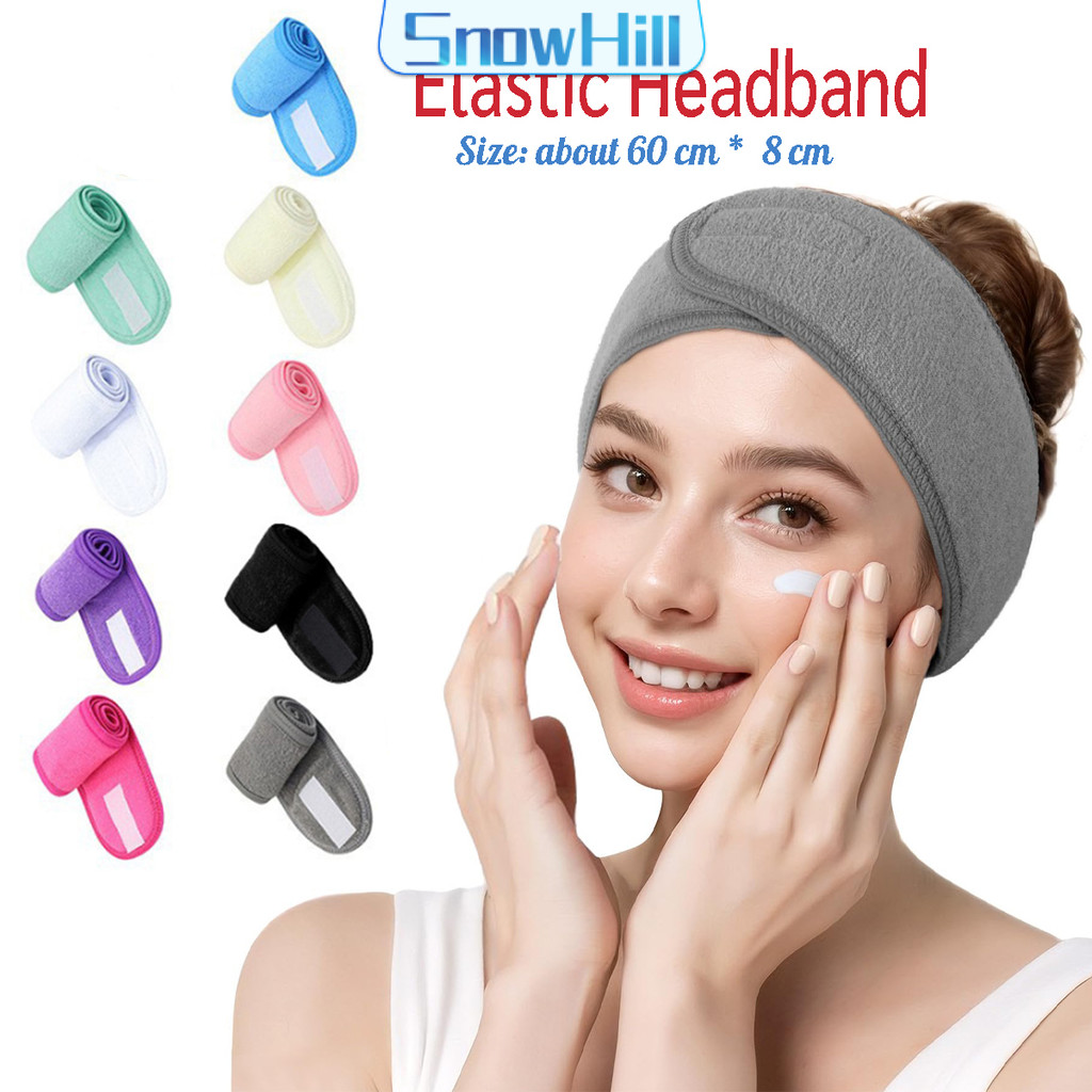 ผู้หญิงปรับสปาใบหน้าคาดศีรษะอาบน้ําแต่งหน้าผมวง ชม. หูฟัง สําหรับล้างหน้าผ้าขนหนูนุ่มผมแต่งหน้าอุปกรณ์ พร้อมส่ง จัดส่งไว