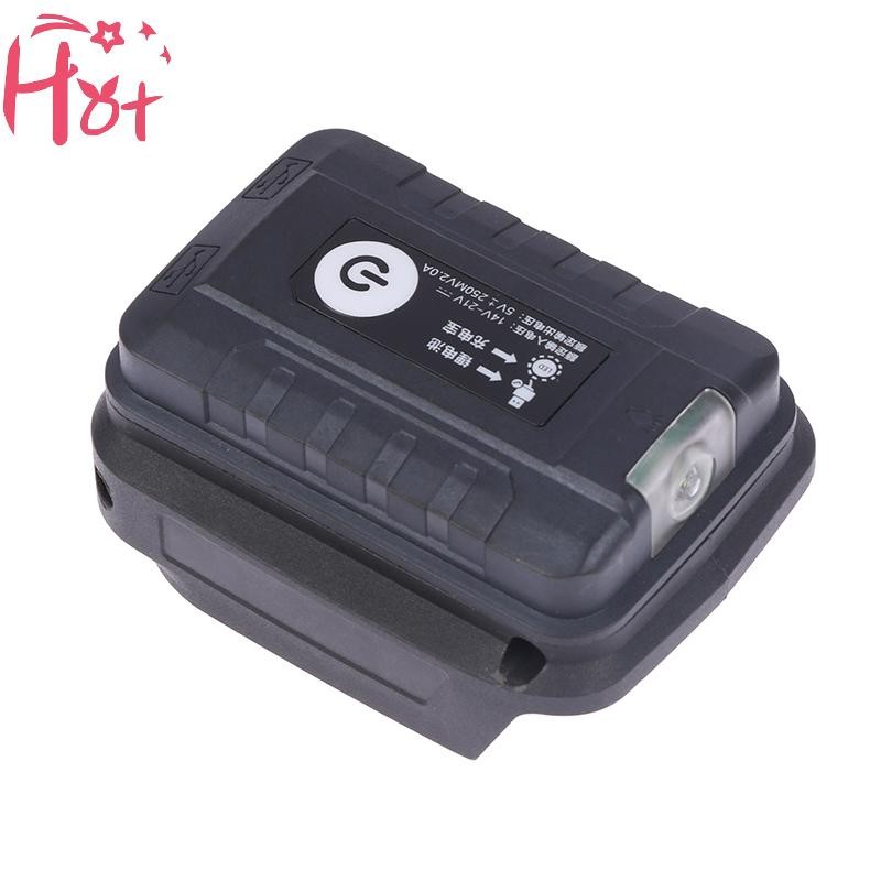 อะแดปเตอร์ GE ไฟฉาย LED เครื่องชาร์จโทรศัพท์มือถือ USB สําหรับแบตเตอรี่ Li-ion 18V Square