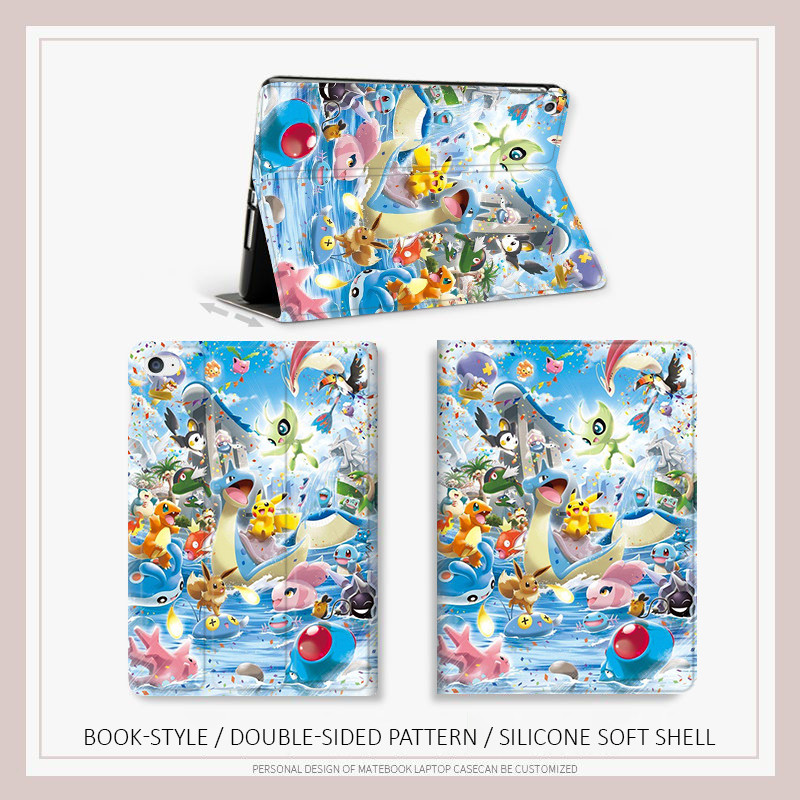 Pokemon Pikachu กรณี ipad air 3 4 5 6 7 mini 6 7 กรณี ipad 10.2 gen 7 8 9 gen10/11 กรณี ipad pro12.9 pro13 2024 ฝาครอบ - รูปที่ 3