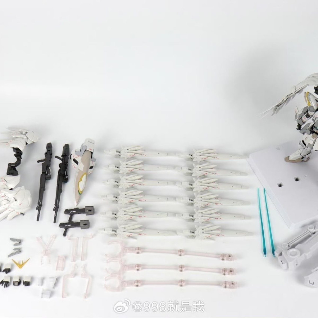 [สินค้าใหม่ร้านค้าใหม่พิเศษ][5637คนสรรเสริญ] ไทปัน8827 Fix Bai Xueji ปีกบินนางฟ้าขนร่วง MG1: รุ่นประกอบ100พร้อมปืนดาวแคระ12กระบอก - รูปที่ 4