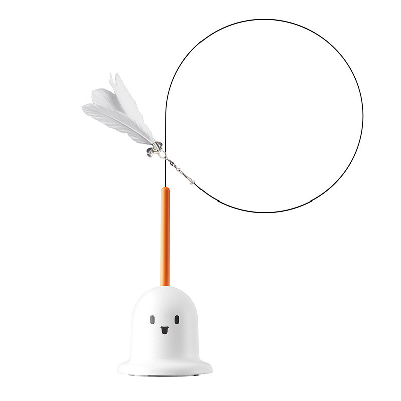 ของเล่นแมว แท่งทีเซอร์แมว ของเล่นล่อแมว ของเล่นก้านยาว ขนนก แบบปุ่มดูดสุญญากาศ ของเล่นแมวสำหรับแมว - รูปที่ 7