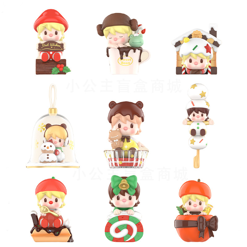 POPMART Sweet Bean Dessert Box Series รูปตกแต่ง Mystery Box Gift