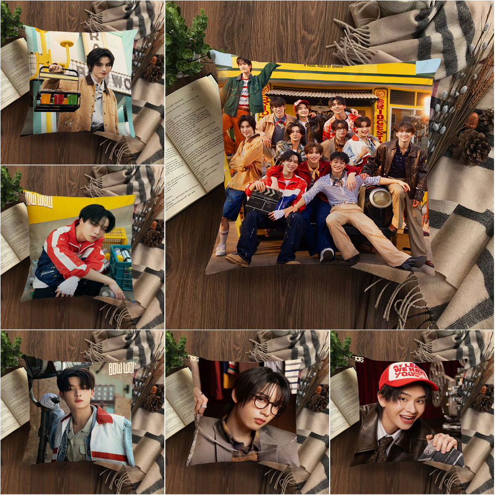 Bus BOW WOW ปลอกหมอนอิงโพลีเอสเตอร์, ปลอกหมอนอิงโซฟา, ของขวัญ Home Coming (ไม่มีแกน)