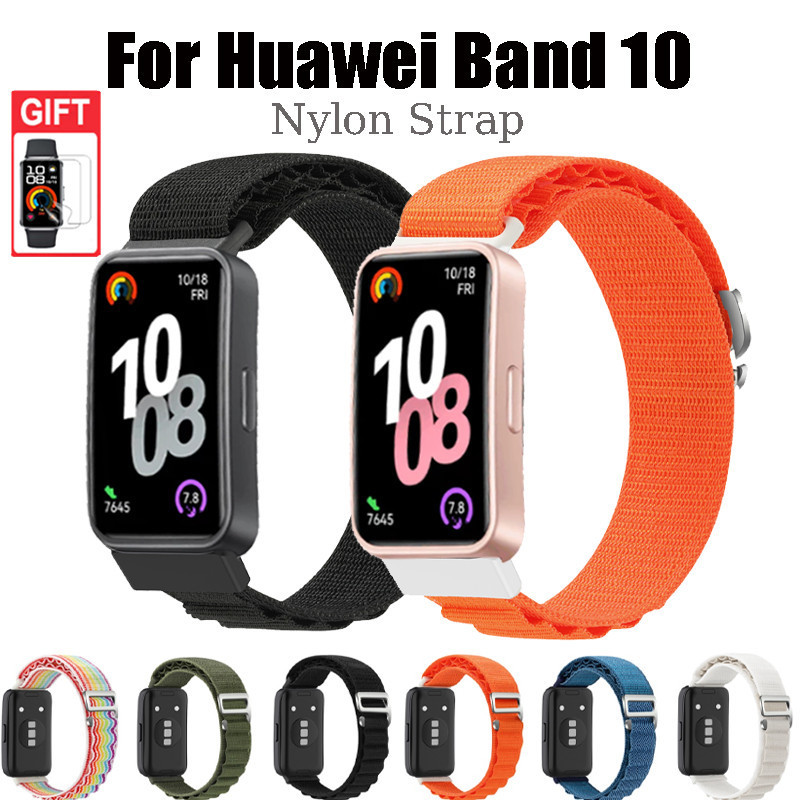 สายไนลอนสําหรับ Huawei band 10 Alpine Loop strap สําหรับ Huawei band10 สายนาฬิกาอัจฉริยะ
