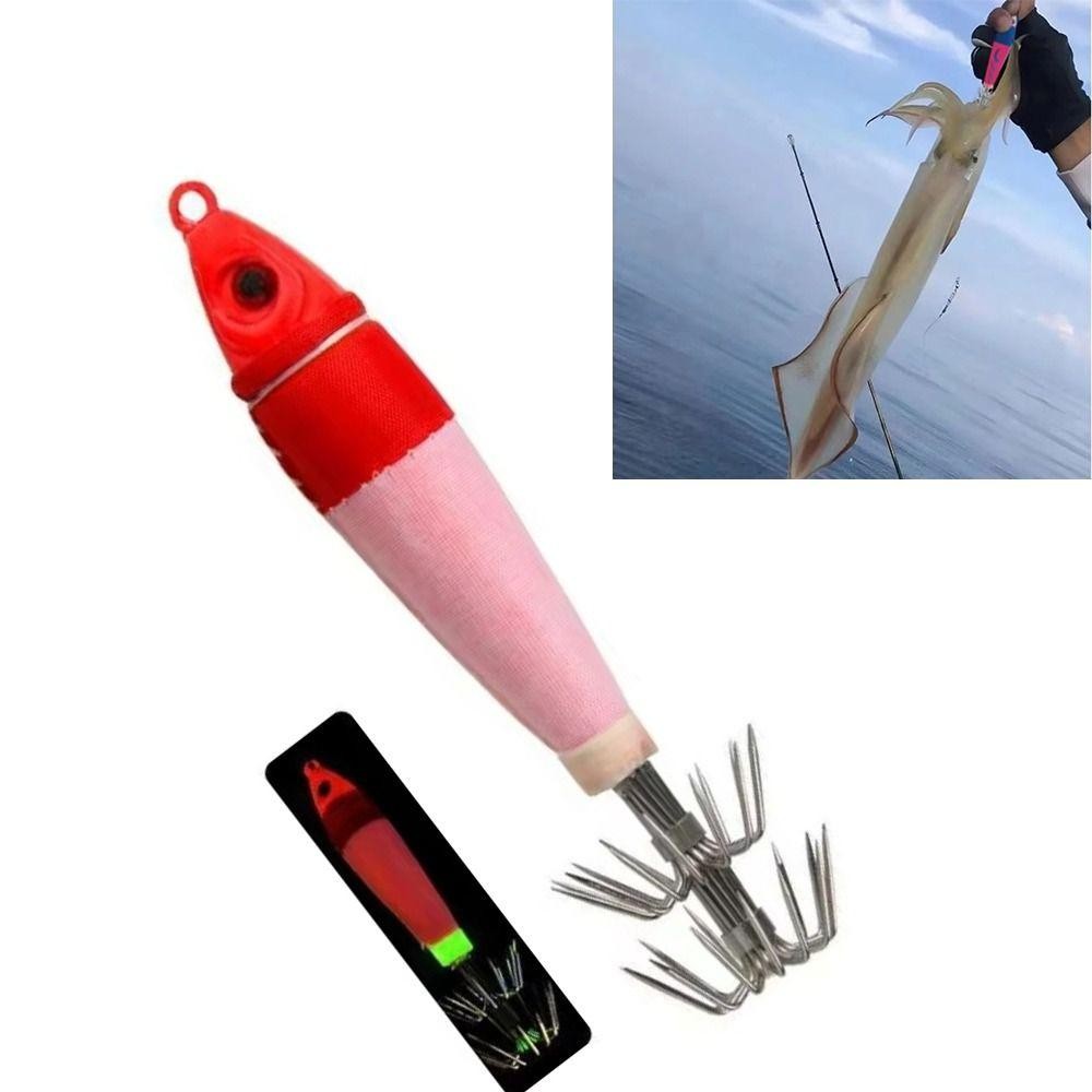 Amber เหยื่อกุ้ง, ตะกั่ว Sinker เหยื่อตกปลากุ้งไม้ส่องสว่าง, 2025 ตะขอ 80g 90g 120g จําลองตะขอปลาหมึก - รูปที่ 7