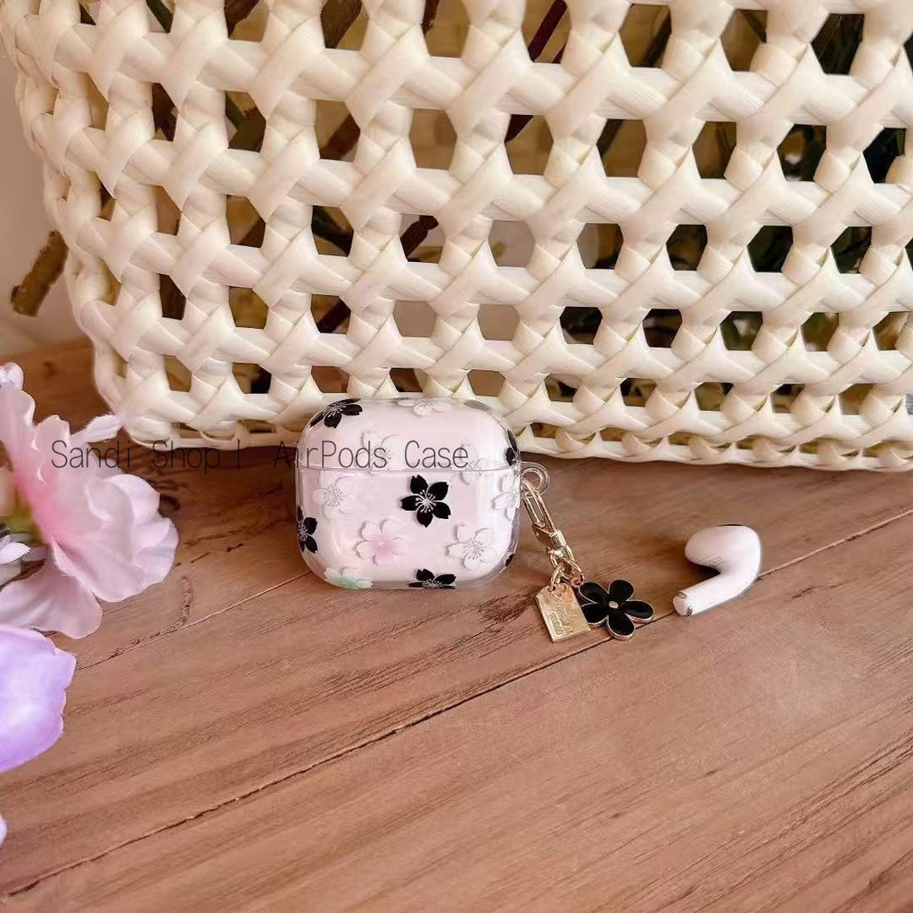 โปร่งใสglitterดอกไม้airpods 4 สําหรับAirPods 1/2/3/Pro/Pro2 กรณีTPU Soft Appleชุดหูฟังบลูทูธไร้สายAnti drop AirPods 3GenกรณีAirPods Pro2 กรณี ราคา ถูกที่สุด ดีลบีเคเค แกลเลอรีภาพที่ 5