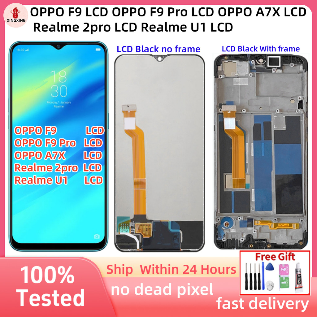สําหรับ OPPO F9 LCD/OPPO F9 Pro LCD/OPPO A7X LCD/Realme 2pro LCD/Realme U1 จอแสดงผล LCD หน้าจอสัมผัส