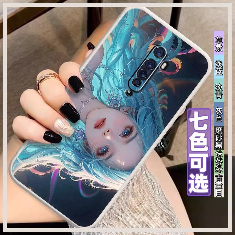 Funny Anti-knock Phone Case For OPPO Reno2 taste luxury Silicone Texture Creative Couple youth diy Soft case personalise