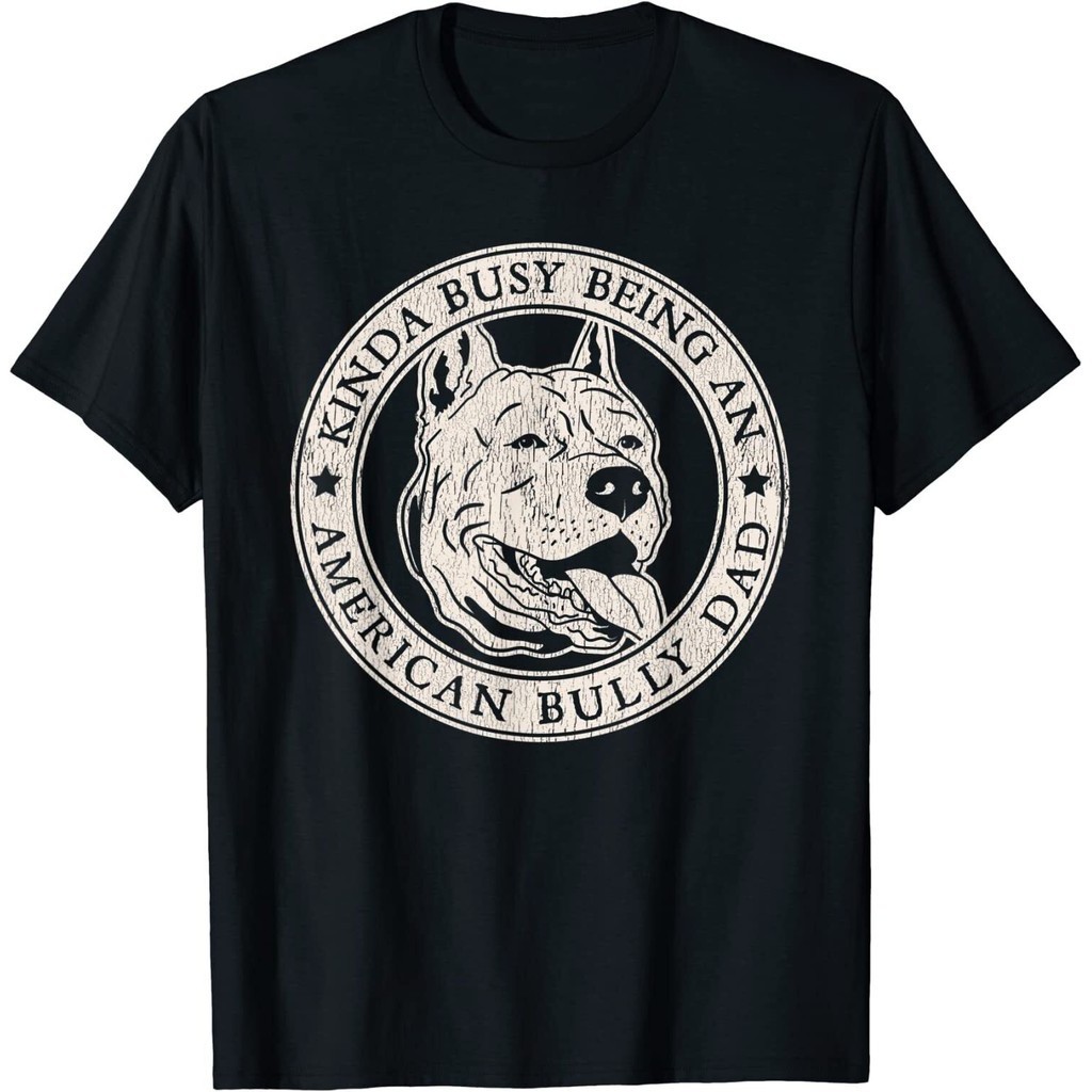 เสื้อยืด Mens Bully Dad Dog Owner Bully